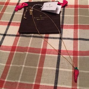 Kate spade chili necklace NWT